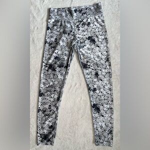 Terez Confetti Star Print Leggings silver size L
